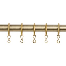 Argos Home 20 Metal Curtain Rings - Antique Brass - thumbnail 1