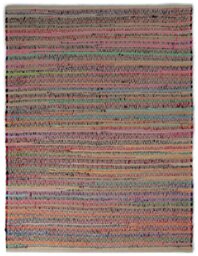 Habitat Stripe Cotton Flatweave Rug - 120x160cm