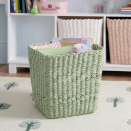 Great Little Trading Company Rope Storage Basket - Green - thumbnail 1