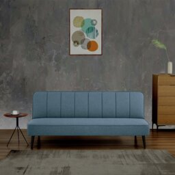 Argos Home Denzel Fabric Clic Clac Sofa Bed - Navy
