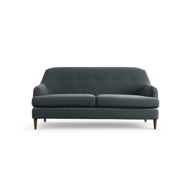 Habitat Frome Fabric 2 Seater Sofa - Charcoal - Dark Leg - image 1