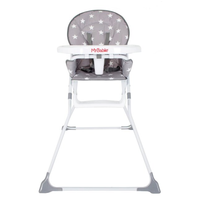 My Babiie MBHC1 Compact Highchair - Grey Stars - image 1
