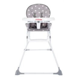 My Babiie MBHC1 Compact Highchair - Grey Stars - thumbnail 1
