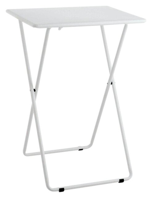 Habitat Airo Metal Folding Side Table - White - image 1