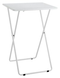 Habitat Airo Metal Folding Side Table - White - thumbnail 1