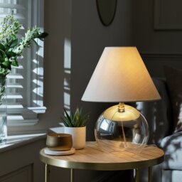 Argos Home Ombre 35cm Glass Table Lamp - Champagne - thumbnail 2