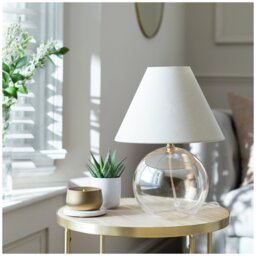 Argos Home Ombre 35cm Glass Table Lamp - Champagne - thumbnail 1