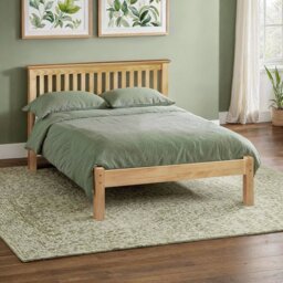 Julian Bowen Barcelona LFE Double Bedframe - Antique Pine - thumbnail 1