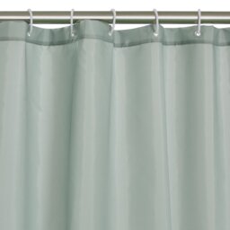 Argos Home Plain Shower Curtain - Sage Green - thumbnail 2