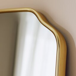 Argos Home Gold Effect Aluminium Arch Wall Mirror - 90x60cm - thumbnail 2