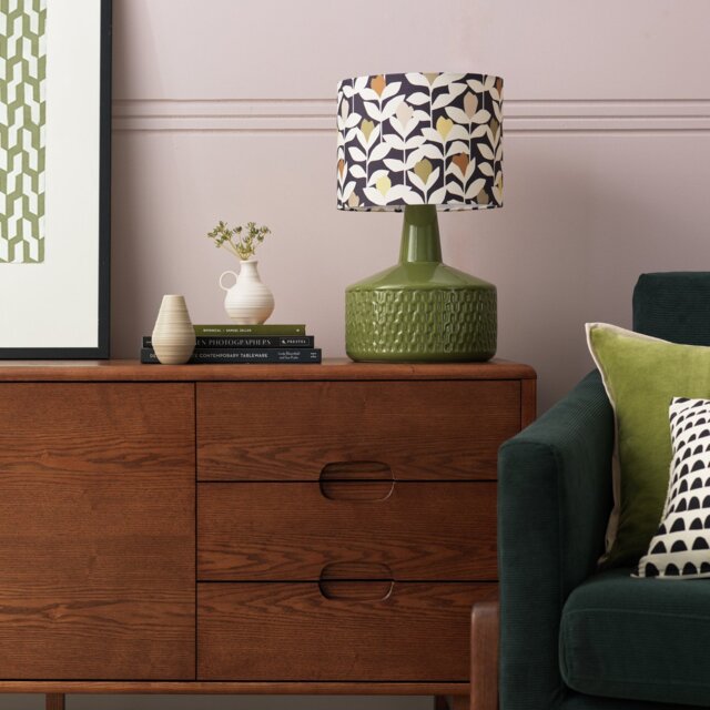 Habitat x Scion Padukka 44cm Ceramic Table Lamp - Green - image 1
