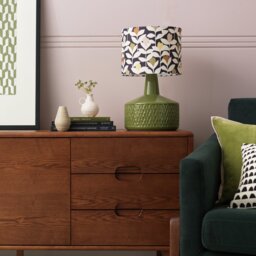 Habitat x Scion Padukka 44cm Ceramic Table Lamp - Green - thumbnail 1