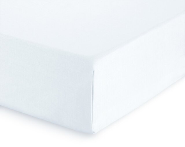 Habitat Pure Cotton 200TC White Flat Sheet - Kingsize - image 1