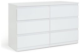Argos Home Jenson 6 Drawer Chest - Matte White - thumbnail 2