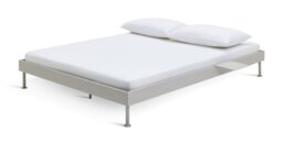 Habitat Maddox Double Metal Bed with Bedside - Off White - thumbnail 1