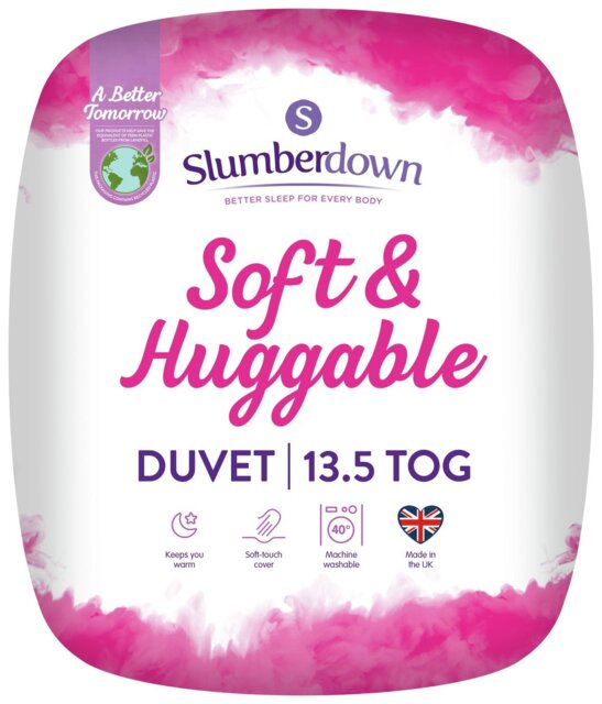 Slumberdown Soft & Huggable 13.5 Tog Duvet - Single - image 1