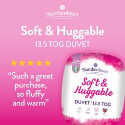 Slumberdown Soft & Huggable 13.5 Tog Duvet - Single - thumbnail 2