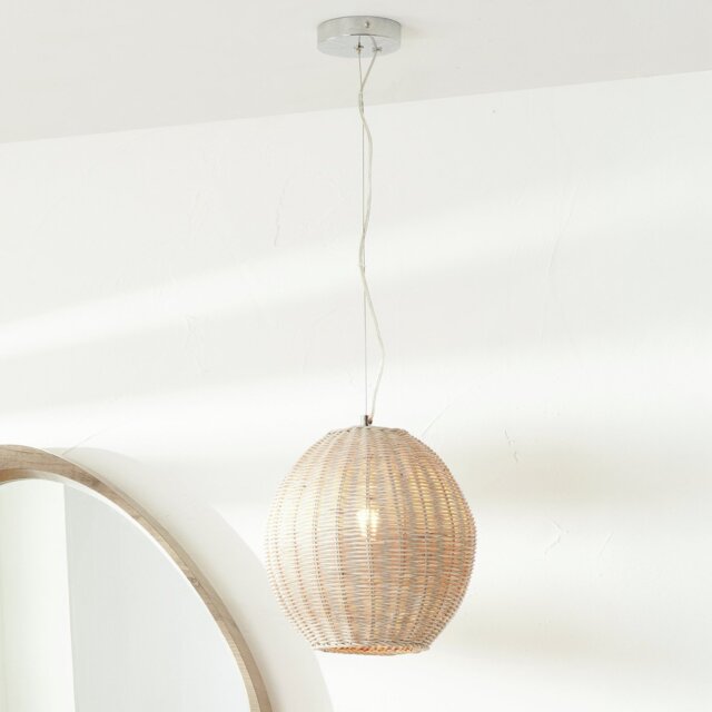 Pacific Raffles Rattan Large Pendant Light - Natural - image 1