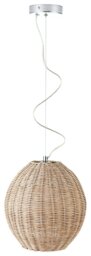 Pacific Raffles Rattan Large Pendant Light - Natural - thumbnail 2