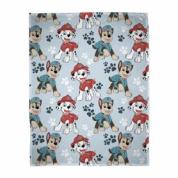Paw Patrol Sketchy Fleece Throw - Blue - 150x100cm - thumbnail 2