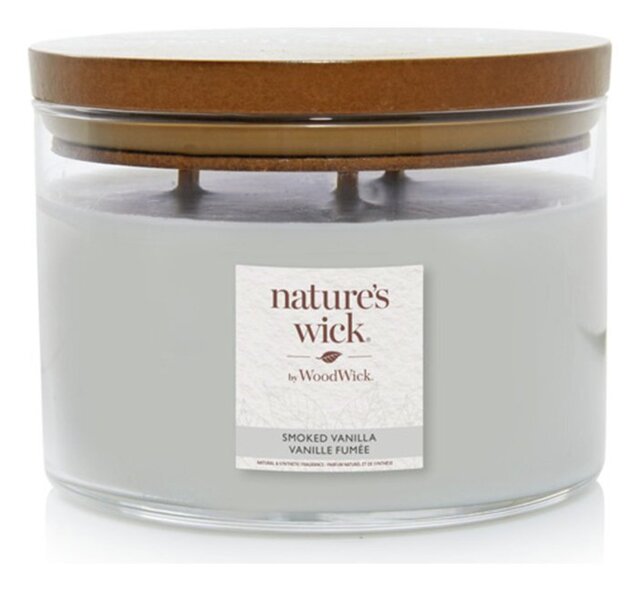 Nature's Wick Multiiwick Candle - Smoked Vanilla - image 1