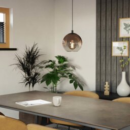 EGLO Ariscani Adjustable Pendant Light - Black - thumbnail 1
