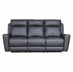 Aspire Elmhurst Leather 3 & 2 Seater Power Recliner Sofa - Charcoal - thumbnail 2