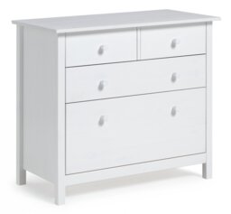 Argos Home Kids Scandinavia 4 Chest of Drawers - White - thumbnail 1