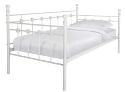 Argos Home Abigail Metal Day Bed and Mattress - White - thumbnail 2