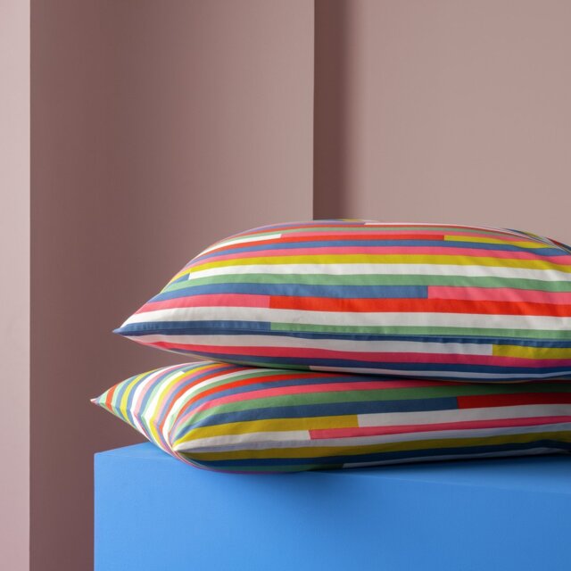 Habitat 60 Klee Cotton Pillowcase 2pk by Margo Selby - Multi - image 1