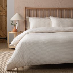 Argos Home Waffle Fleece Ivory Bedding Set - Single - thumbnail 1