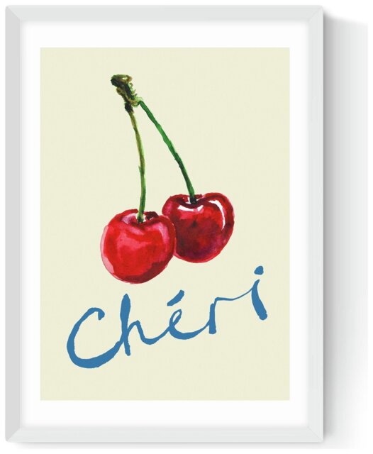 East End Prints Cheri White Frame Art Print - A3 - image 1