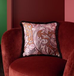 Habitat x Morris & Co. Batchelors Fringe Cushion - 43x43cm