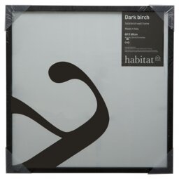 Habitat Black Dark Birch Wooden Picture Frame - 60x60cm - thumbnail 2