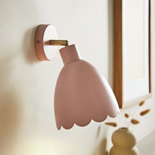 ValueLights Millie Metal Wall Light - Soft Pink - image 1