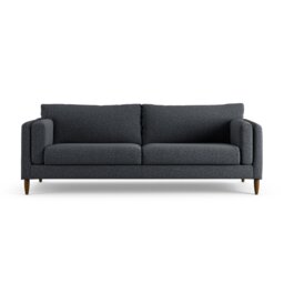 Habitat Newington Fabric 4 Seater Sofa - Charcoal - Dark Leg - thumbnail 1