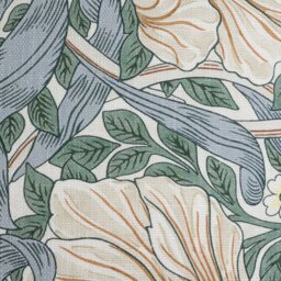 Habitat x Morris & Co. Pimpernel Cushion - Blue - 50x50cm - thumbnail 2