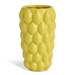 Argos Home Ceramic Yellow Lemon Vase - 15cm - thumbnail 2