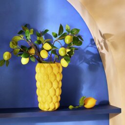 Argos Home Ceramic Yellow Lemon Vase - 15cm