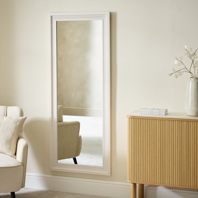 Argos Home White Full Length Wall Mirror - 150x60cm - image 1
