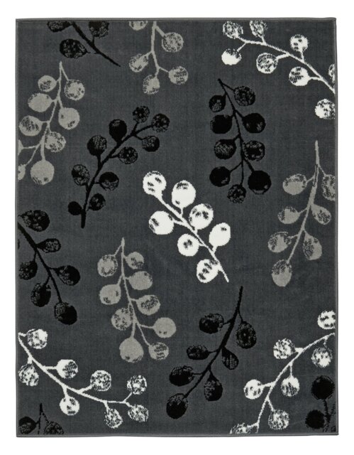 Homemaker Pod Leaf Grey Cut Pile Rug - 120x160cm - image 1