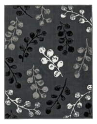 Homemaker Pod Leaf Grey Cut Pile Rug - 120x160cm - thumbnail 1