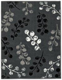 Homemaker Pod Leaf Grey Cut Pile Rug - 120x160cm - thumbnail 2