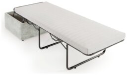 Jay-Be Fabric Footstool Chair Bed - Light Grey - thumbnail 2