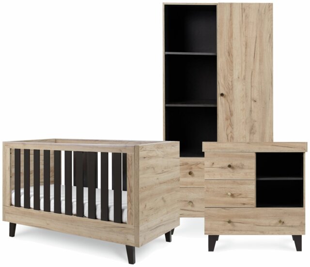 Tutti Bambini Como Nursery 3 Piece Furniture Set - Oak Grey - image 1