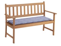 Argos Home Coastal Stripe Garden Bench Cushion - Blue - thumbnail 2