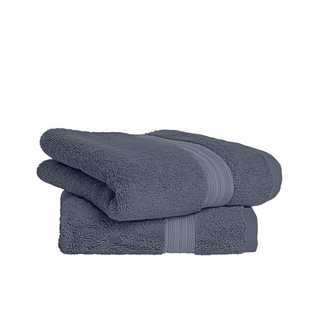 Habitat Egyptian Cotton 2 Pack Hand Towels - Rustic Blue - image 1