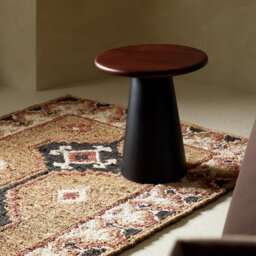 Habitat Collins Side Table - Black and Walnut - thumbnail 2