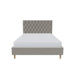 Millbrook Chester Double Velvet Bed Frame - Natural - thumbnail 2