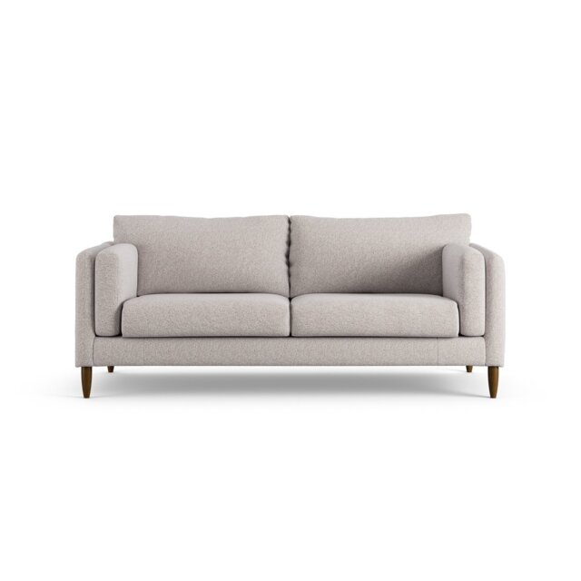 Habitat Newington Fabric 3 Seater Sofa - Natural - Dark Leg - image 1